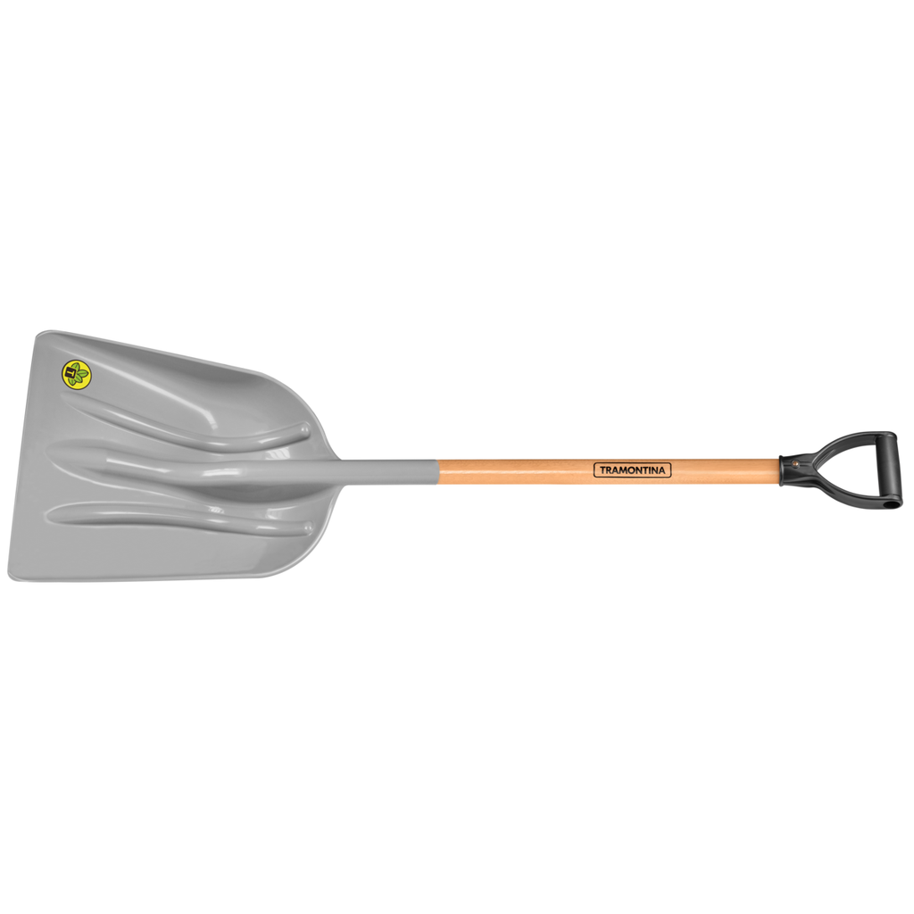PALA PLASTICA, MANGO DE MADERA 79CM - 77540425